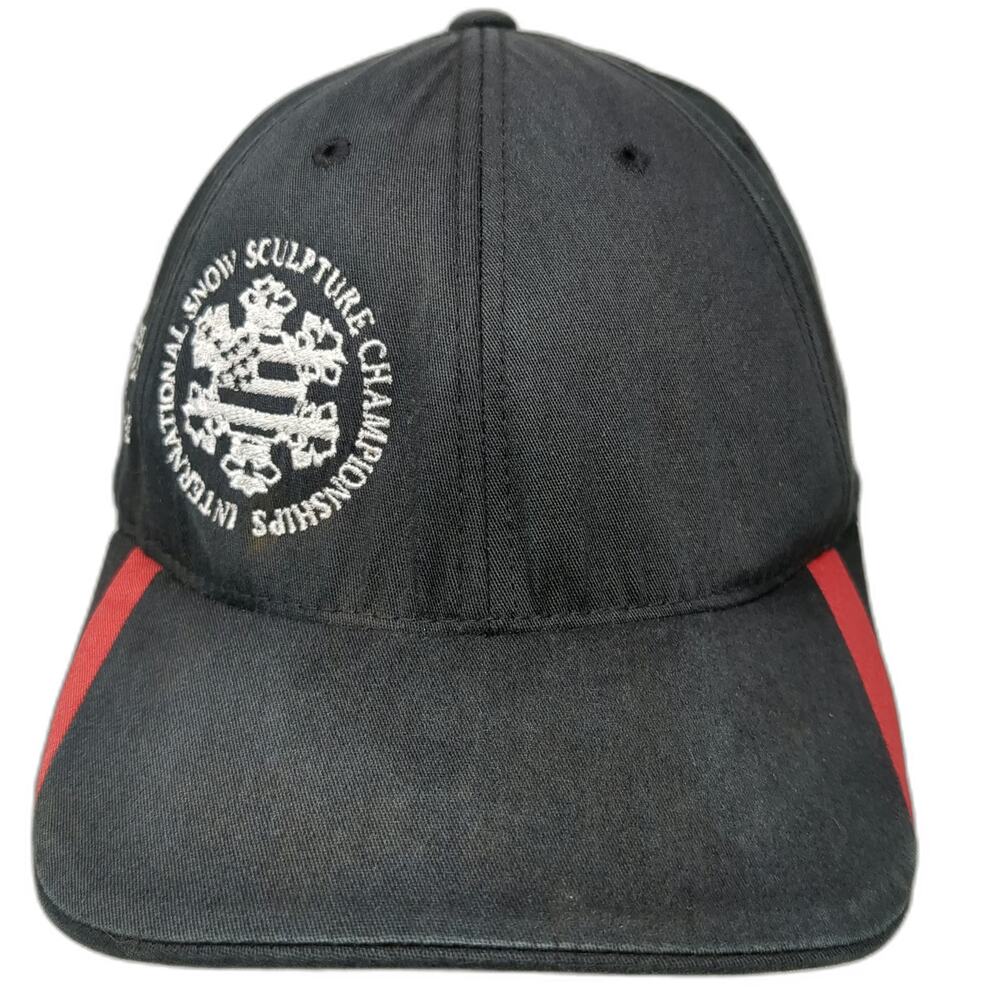 Flexfit Baseball Cap Black XL Snow Sculpture Budweiser Breckenridge Hat Logo